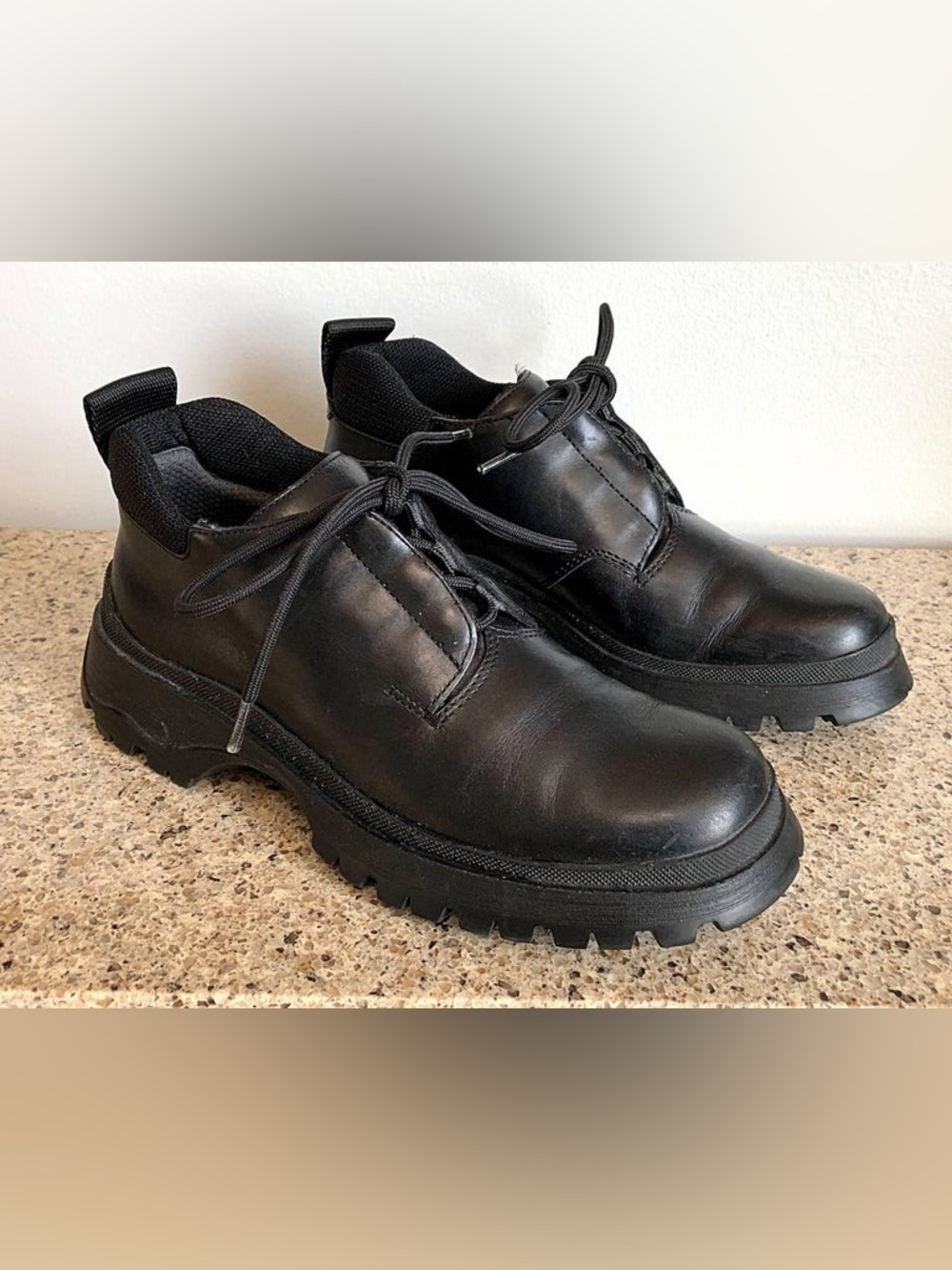 Prada leather boots